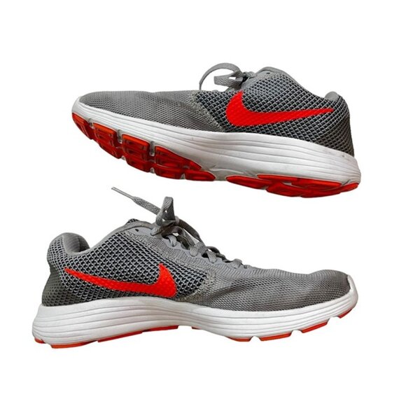 Nike Shoes - Closet Closing Sale! Nike Revolution 3 women's 9 gray orange sneakers running sh